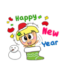 Hi！ Merry Christmas and Happy new year.（個別スタンプ：24）