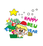 Hi！ Merry Christmas and Happy new year.（個別スタンプ：28）