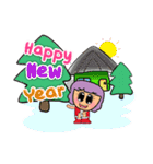 Hi！ Merry Christmas and Happy new year.（個別スタンプ：32）