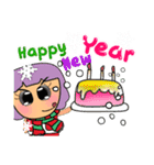 Hi！ Merry Christmas and Happy new year.（個別スタンプ：34）