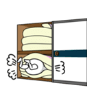 ごめん寝てた おうち編（個別スタンプ：5）