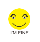 SMILEY THICK EYEBROWS（個別スタンプ：1）