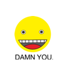 SMILEY THICK EYEBROWS（個別スタンプ：3）