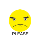 SMILEY THICK EYEBROWS（個別スタンプ：5）