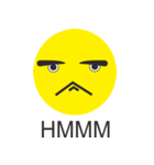 SMILEY THICK EYEBROWS（個別スタンプ：6）