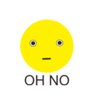 SMILEY THICK EYEBROWS（個別スタンプ：8）