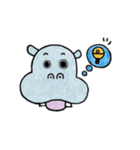 hippo stickers 1（個別スタンプ：7）