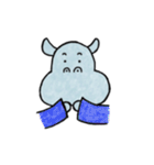 hippo stickers 1（個別スタンプ：10）