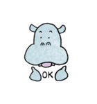 hippo stickers 1（個別スタンプ：18）