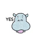 hippo stickers 1（個別スタンプ：25）