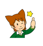 猫女子にゃー子さん（個別スタンプ：1）