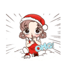 Merry Christmas with santa Nami（個別スタンプ：17）