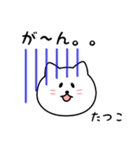 たつこさん用しろねこ（個別スタンプ：28）