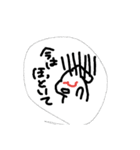 らくがきスタンプ～めがねうさぎ～（個別スタンプ：3）