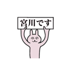 宮川さん 名字スタンプ（個別スタンプ：1）