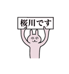 桜川さん 名字スタンプ（個別スタンプ：1）