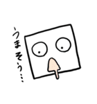 四角い顔さん（個別スタンプ：4）