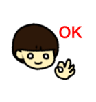 女の子の挨拶スタンプ（日常編）（個別スタンプ：3）