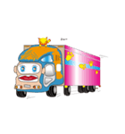 トラック兄妹と猫（個別スタンプ：8）