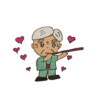 Grandma blown arrow（個別スタンプ：8）