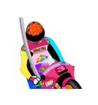 Moto Race Rainbow-colored Riders 3 @02（個別スタンプ：5）