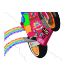 Moto Race Rainbow-colored Riders 3 @02（個別スタンプ：26）