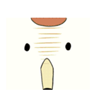 しましまのとりとぶつぶつのとりとツル（個別スタンプ：7）
