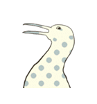 しましまのとりとぶつぶつのとりとツル（個別スタンプ：33）