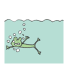 水に弱いカエルくん（個別スタンプ：30）