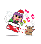 Maruko Nana.17 Merry Christmas.（個別スタンプ：3）