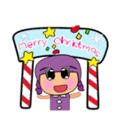 Maruko Nana.17 Merry Christmas.（個別スタンプ：8）