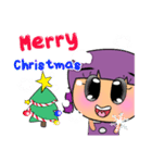 Maruko Nana.17 Merry Christmas.（個別スタンプ：16）