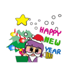 Maruko Nana.17 Merry Christmas.（個別スタンプ：35）