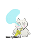 orchestraSaxophone traditionalChinesever（個別スタンプ：35）