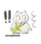 orchestraSaxophone traditionalChinesever（個別スタンプ：38）