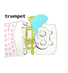 orchestra Trumpet traditional Chinesever（個別スタンプ：36）