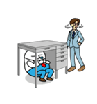 ごめん寝てた お仕事編（個別スタンプ：3）