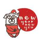 Pug is Happy, Happy New Year.（個別スタンプ：13）