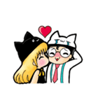 Sherene and Elvin - The cat couple（個別スタンプ：32）