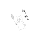 バドミントン×ねこ2（個別スタンプ：10）