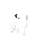バドミントン×ねこ2（個別スタンプ：14）
