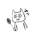 バドミントン×ねこ2（個別スタンプ：16）