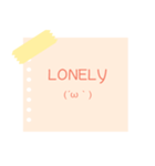 Notes - Lovely EN（個別スタンプ：19）