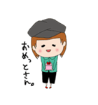隠れ干物女子（個別スタンプ：40）