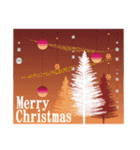 クリスマスグリーティングカード 01（個別スタンプ：8）