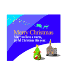 クリスマスグリーティングカード 01（個別スタンプ：9）