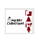 クリスマスグリーティングカード 01（個別スタンプ：12）