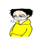 マスク男女（個別スタンプ：8）
