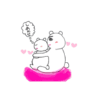 濃い恋クマたんのLOVE（個別スタンプ：1）