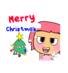 Miko Kami. Merry Christmas..（個別スタンプ：2）